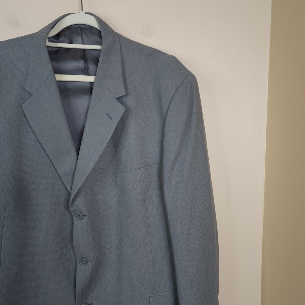 Daniel Hechter Gray Three Button Wool Blazer Size… - image 3